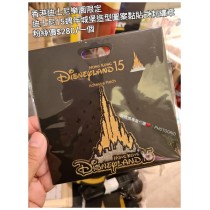 香港迪士尼樂園限定 迪士尼 15週年城堡造型圖案黏貼式刺繡章